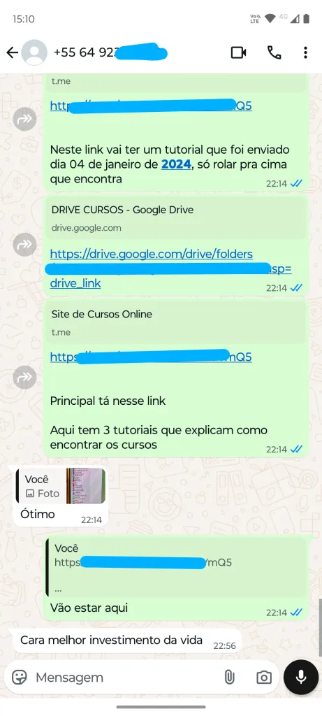 Feedback Download Cursos Top 6