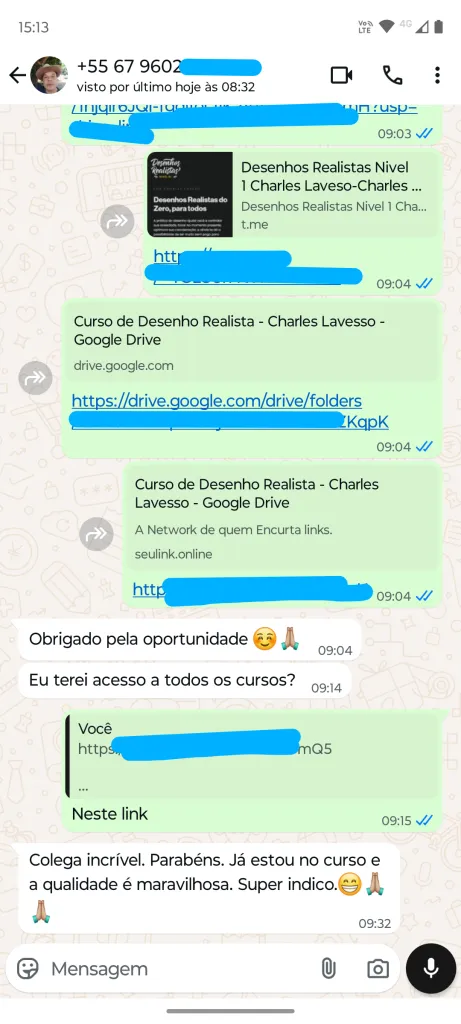 Feedback Download Cursos Top 8