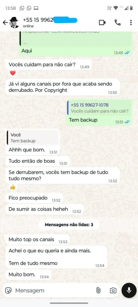Feedback Download Cursos Top 3