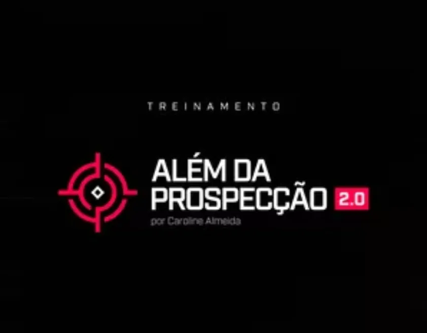 Capa: Download Treinamento Além da Prospecção: Fature Alto com Design