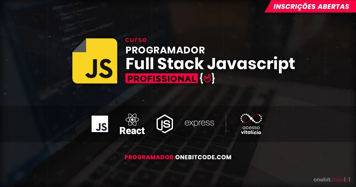 Capa: Programador Full Stack Javascript Onebitcode: Baixar Curso Completo 202*