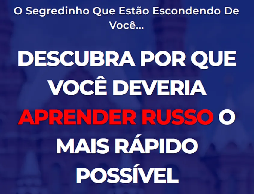 Capa: Russo em 2 Horas Raiam Santos: Baixar Curso Agora!