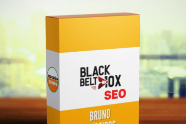 Capa do curso Black Belt 10x SEO de Bruno Medeiros com foco em SEO técnico e alta conversão