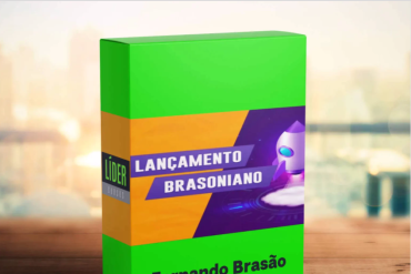 Fernando Brasão apresentando o curso Lançamento Brasoniano sobre estratégias de lançamento e tráfego pago.