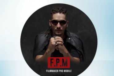 Pessoa criando vídeo profissional para redes sociais usando smartphone com acessórios de filmagem