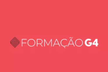 Logo da Formação G4 Gestão 4.0 com elementos de crescimento e tecnologia.
