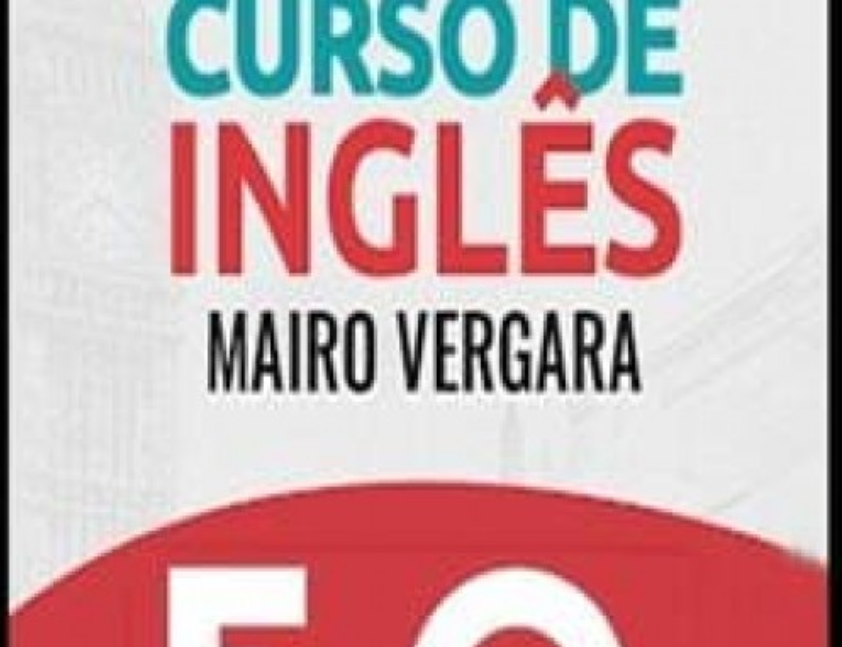 Capa do Curso de Inglês Mairo Vergara 5.0 com certificado de conclusão