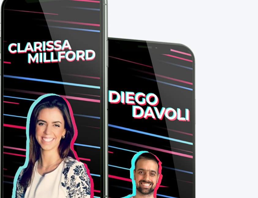 Academia de Tiktokers: Curso de Diego Dávila e Clarissa Milford para Negócios