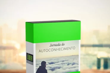 Banner promocional do curso Jornada do Autoconhecimento de Pedro Calabrez com elementos de neurociência e transformação pessoal.