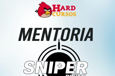 Capa da Mentoria Sniper Digital Rafael Aguiar com tema de sucesso financeiro e marketing digital para empresas locais.