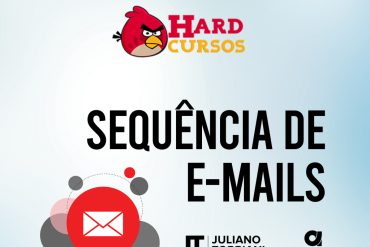 Capa do curso Sequência de E-mails de André Cia e Juliano Torriani com foco em copywriting e ROI