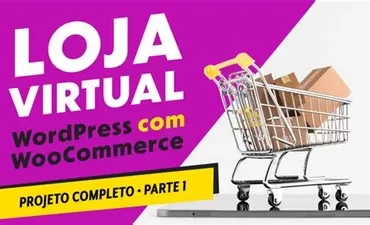 Ilustração profissional de um notebook exibindo um painel de loja virtual com gráficos de vendas e um ícone de carrinho de compras, representando o download de um guia completo de e-commerce.