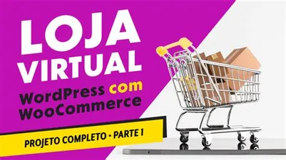 Ilustração profissional de um notebook exibindo um painel de loja virtual com gráficos de vendas e um ícone de carrinho de compras, representando o download de um guia completo de e-commerce.