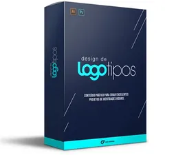 Capa do Curso Design de Logotipos Caio Vinicius com material de briefing