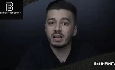 Capas do curso BM Infinita de Fillipe Bittencourt, mostrando a interface de gerenciamento de BMs ilimitadas