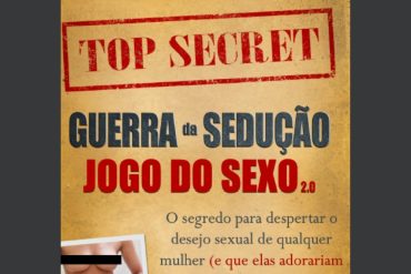 Capa do Curso Sedução 2.0 com elementos visuais de sucesso em relacionamentos e desenvolvimento pessoal.