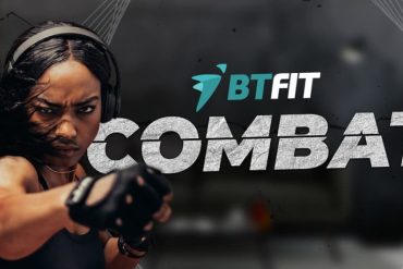 Capa do curso BTFIT COMBAT com símbolo de treino e atleta em movimento