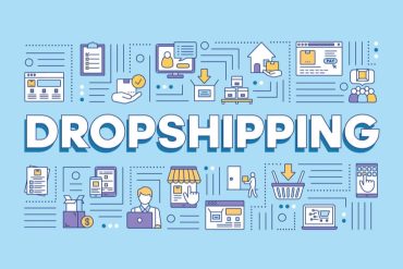 Capa do curso Novo Dropshipping 2.0 de Iagor Gonçalves com ícones de gráfico de crescimento e loja online.