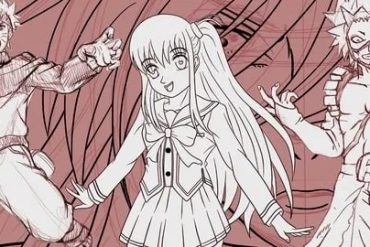 Desenho de personagem de mangá com técnicas avançadas de anatomia e proporção