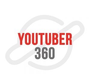 Capa do curso Youtuber 360 de Caique Pereira com gráficos de crescimento de canal