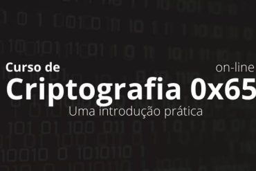 Capa do curso Criptografia 0x65 da Desec, com ícones representando segurança e código.