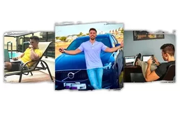 Capa do curso Máquina de Vendas Online de Mentor Borges com ícones de vendas e gráficos de crescimento.