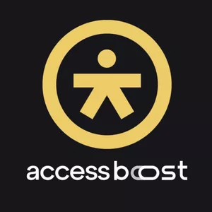 Capa do curso AccessBoost de Marcelo Sales, focado em acessibilidade digital.