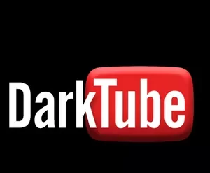 Capas dos cursos Darktube de Rafael Leme com símbolo de dólar e gráficos de crescimento