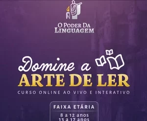 Pessoa lendo um livro com aura de conhecimento e poder da linguagem