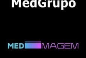 Pôster do curso Medimagem Medgrupo 2022 com imagens médicas e detalhes de acesso ao download.