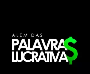 Robô de marketing digital com gráficos de crescimento e símbolos de dinheiro, representando o curso Além das Palavras Lucrativas de Roberta Santos para download.