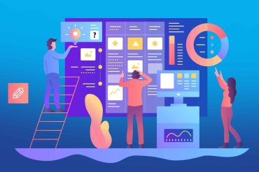 Capa do curso Formação Total em Scrum com ícones de agilidade e produtividade