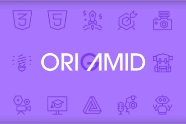 Capa do Curso Origamid UI Design para Iniciantes com elementos de interface moderna