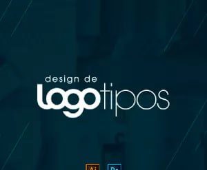 Capa do curso Design de Logotipos - Caio Vinicius, com destaque para a palavra 'download'