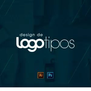 Capa do curso Design de Logotipos - Caio Vinicius, com destaque para a palavra 'download'