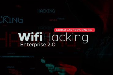 Capa do curso WiFi Hacking Enterprise 2.0 DESEC Security com detalhes de segurança de rede e hacking