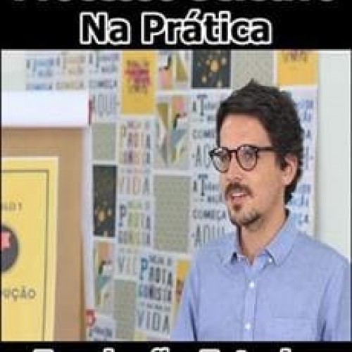 Capa do curso Processo Seletivo Na Prática Fundação Estudar 2018 com ícones de sucesso e crescimento profissional.