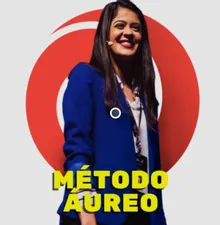 Capa do Curso Método Áureo Bárbara Bruna com ícones de marketing digital