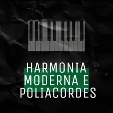 Capa do curso Harmonia Moderna e Poliacordes de Samuel Murad com visual moderno e inspirador