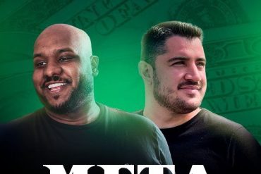 Capa do curso Meta Dólar de Vini Rodrigues e Djônatan Leão com tema financeiro