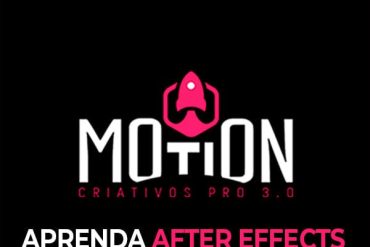 Capa do curso Motion Designer Criativos Pro de William Carvalho, mostrando um design de animação dinâmico.